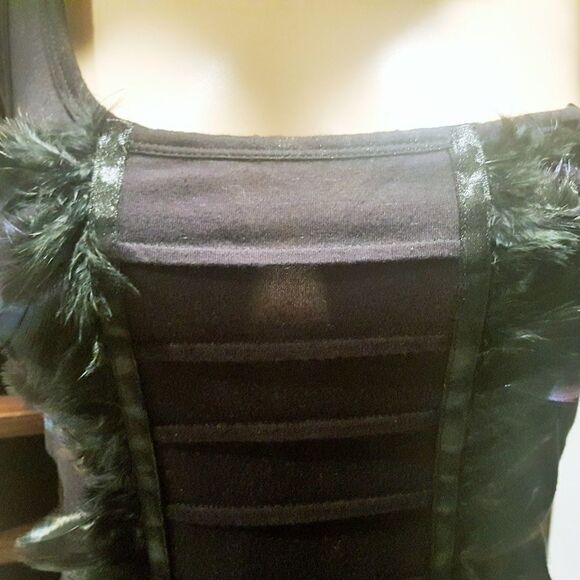 Women’s New One Shoulder Feather Mini Dress XS 4 - Picture 8 of 8